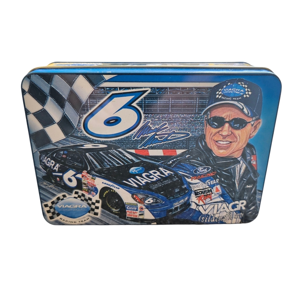 Mark Martin #6 Velveeta Collector's Metal Tin Box Nascar